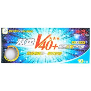 Double Fish 40+3-star Bordtennisbolde, 10 stk