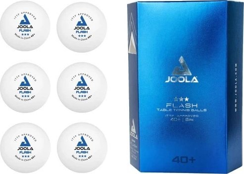 JOOLA Flash 40+ bordtennisbolde/kridtte? sæt 6 stk. hvide