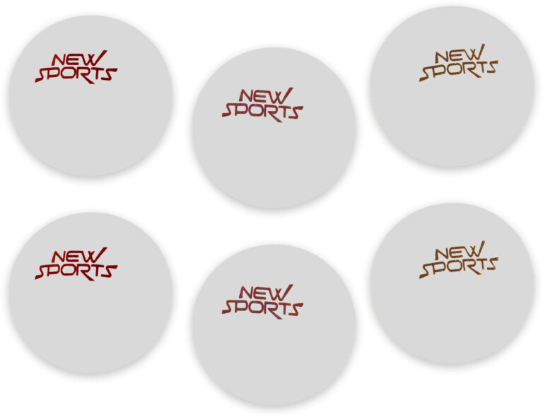 New Sports Bordtennisbolde - Hvid - 6 stk.