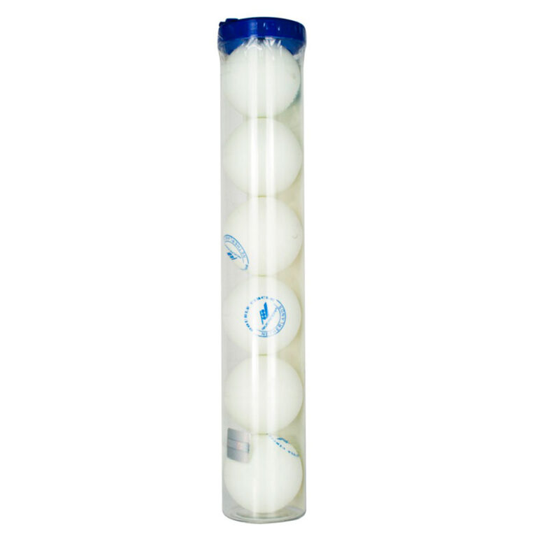 Rucanor Double Circle Bordtennisbolde (Ø4cm) Hvid - 6pk