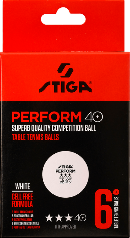 Stiga Bordtennisbolde Perform 40 6-Pack