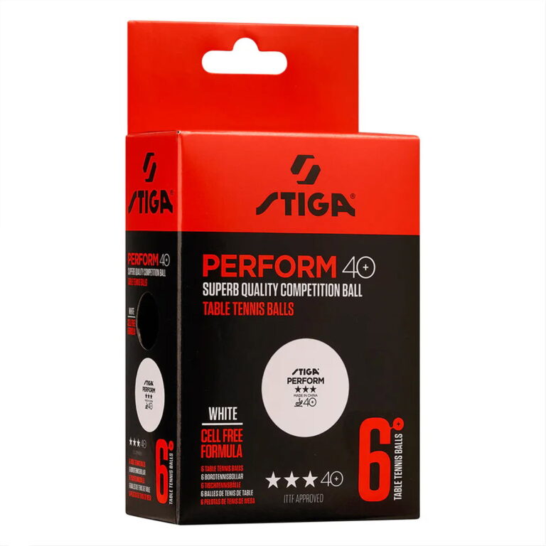 Stiga Perform 3-stjernet ABS Bordtennisbolde - 6 stk.